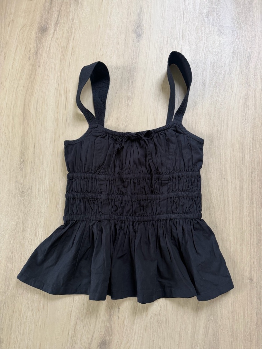 Sunday Best Black Smocked Waist Skirt